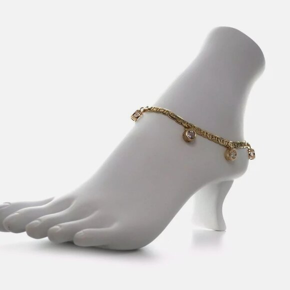 5mm Italian Ladies 14k Anklet Bracelet